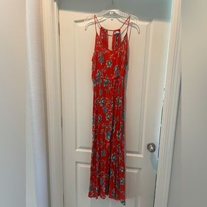 Patrons of Peace Red Floral Maxi Dress